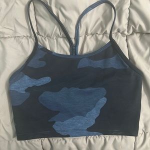 Aerie offline blue camo bra top